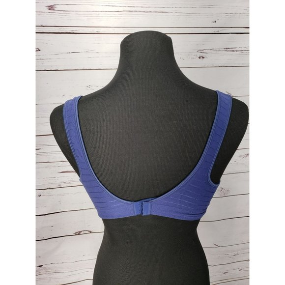 Hanes Womens Royal Blue Size Small Sports Bra - Picture 10 of 10